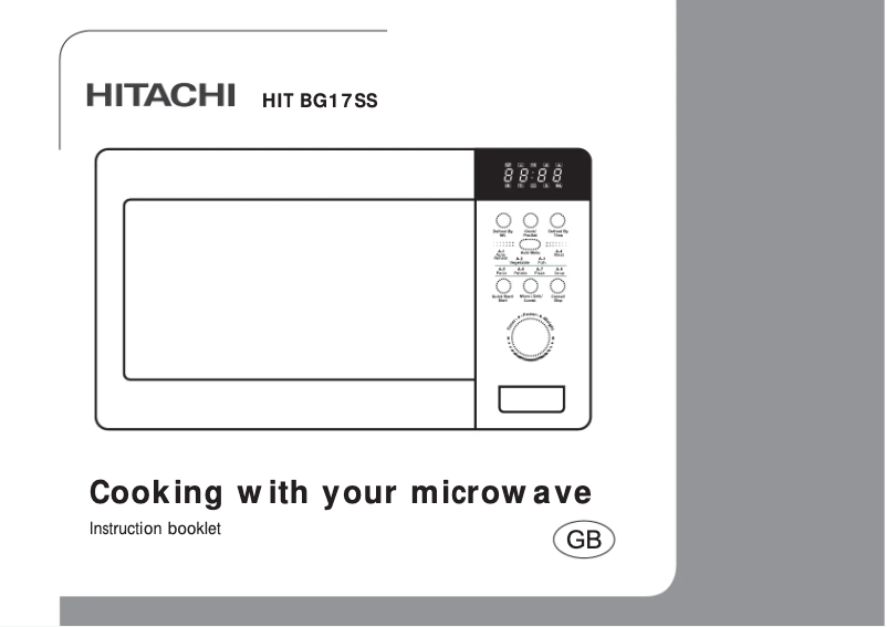 Page 1 de la notice Manuel utilisateur Hitachi BG17SS