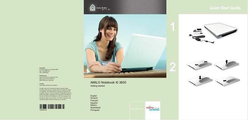 Page n°1 - Manuel utilisateur Fujitsu AMILO Xi 3650