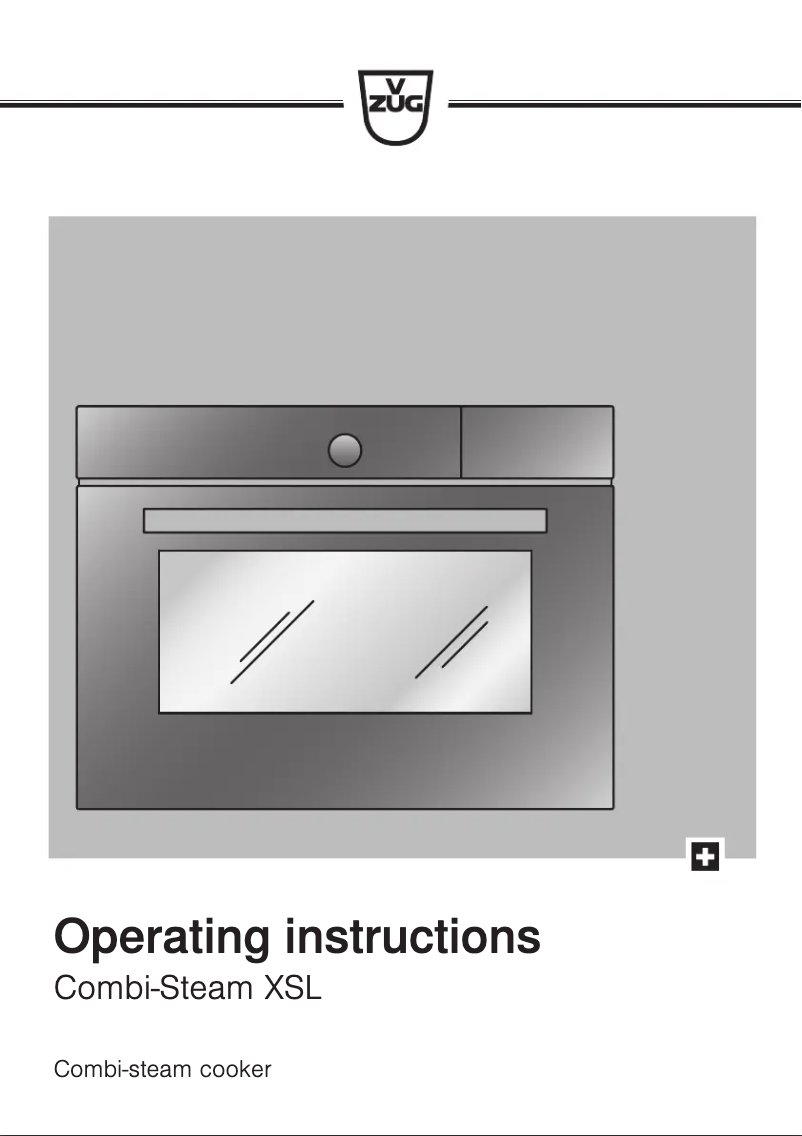 Page 1 of the manual User Manual V-Zug CSTXSLZ60Y