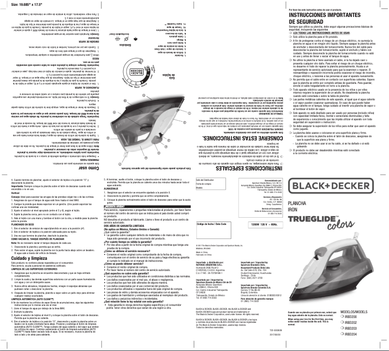 Page n°1 - Manuel utilisateur Black & Decker IRBD200