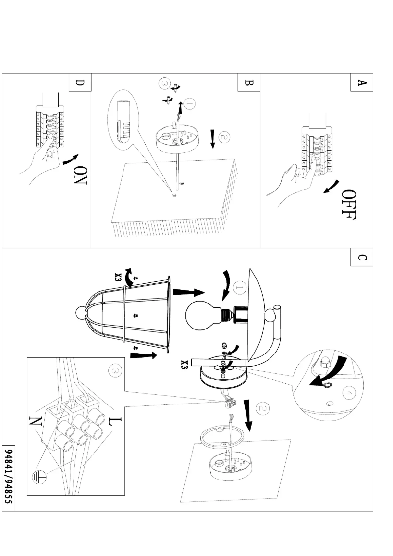 Page 1 de la notice Manuel utilisateur Eglo Vintage Pulfero