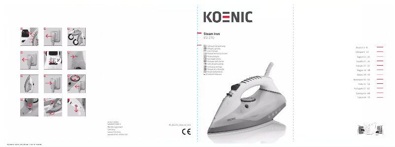 Page n°1 - Manuel utilisateur Koenic KSI 270