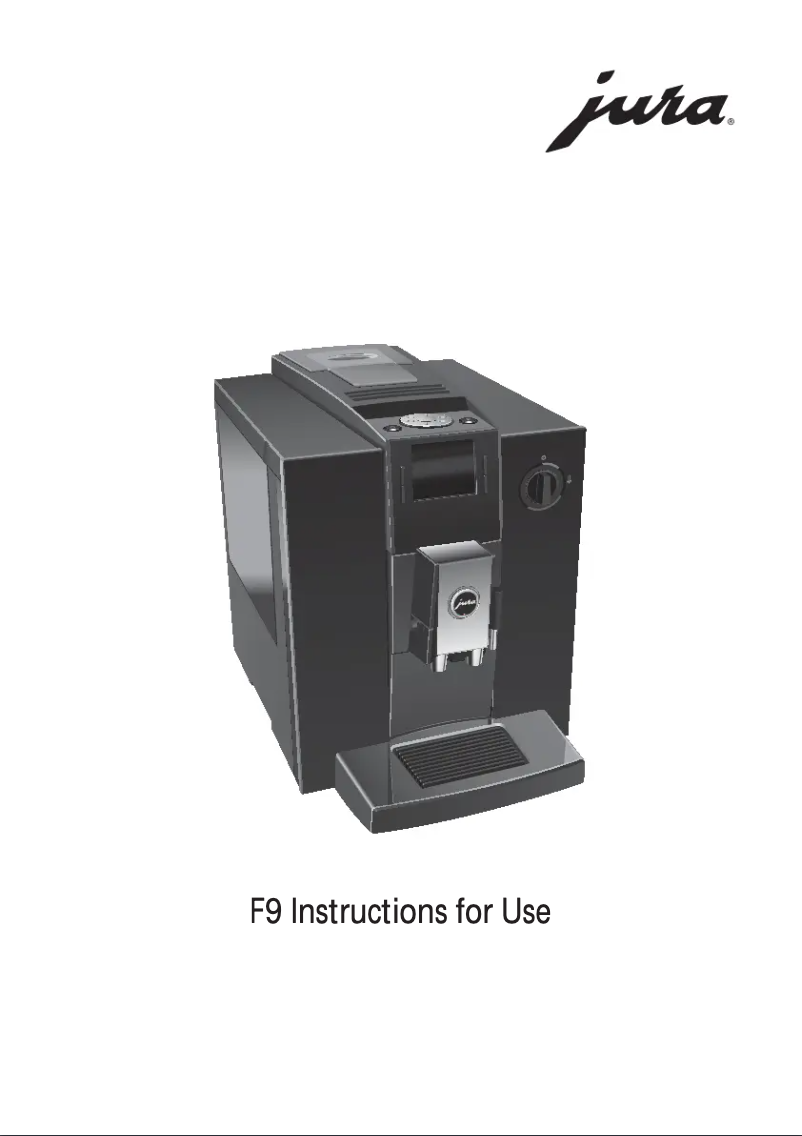 Page 1 de la notice Manuel utilisateur Jura Impressa F9