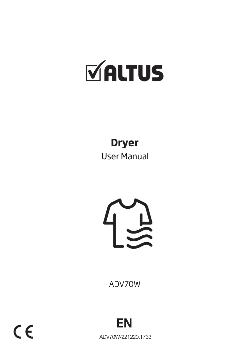 Page n°1 - Manuel utilisateur Altus ADV70W