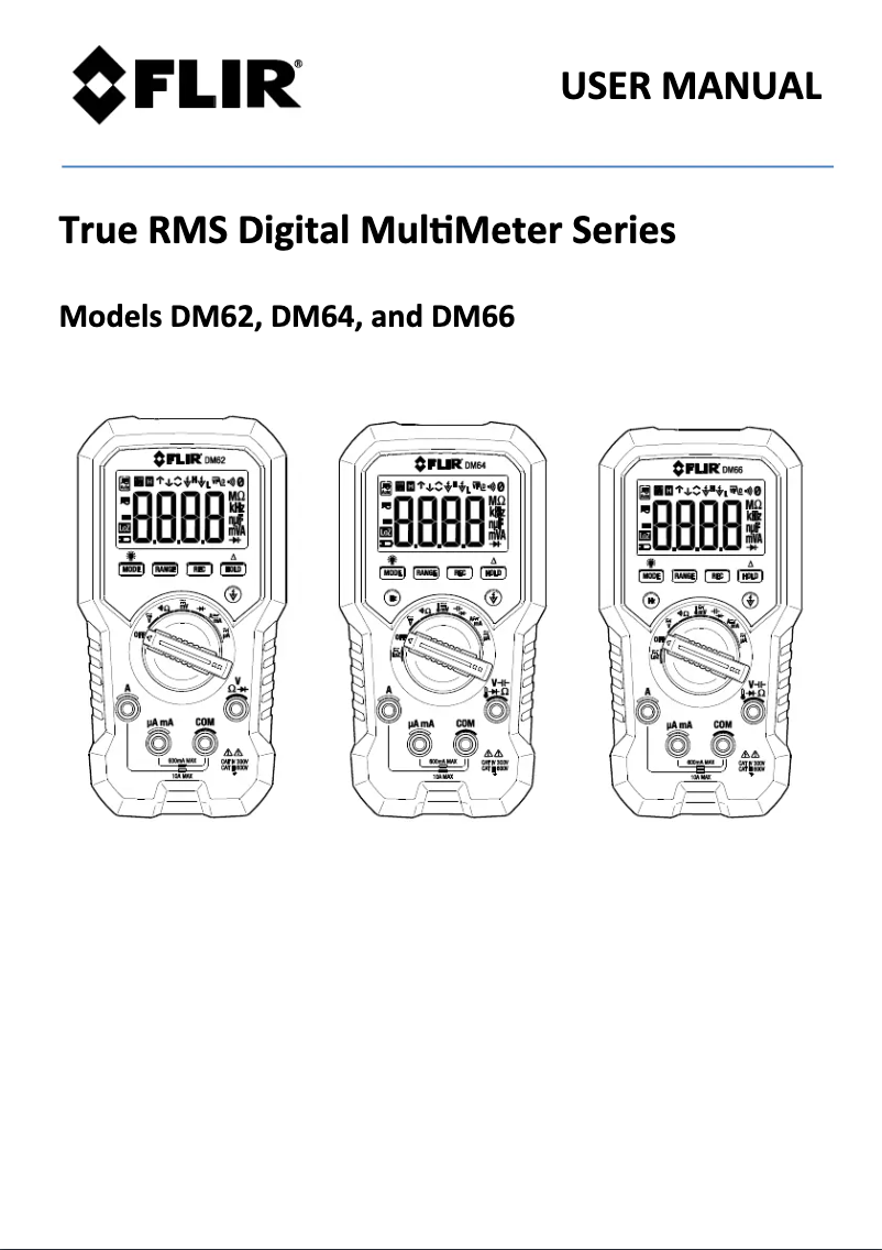 Page n°1 - Manuel utilisateur FLIR DM66