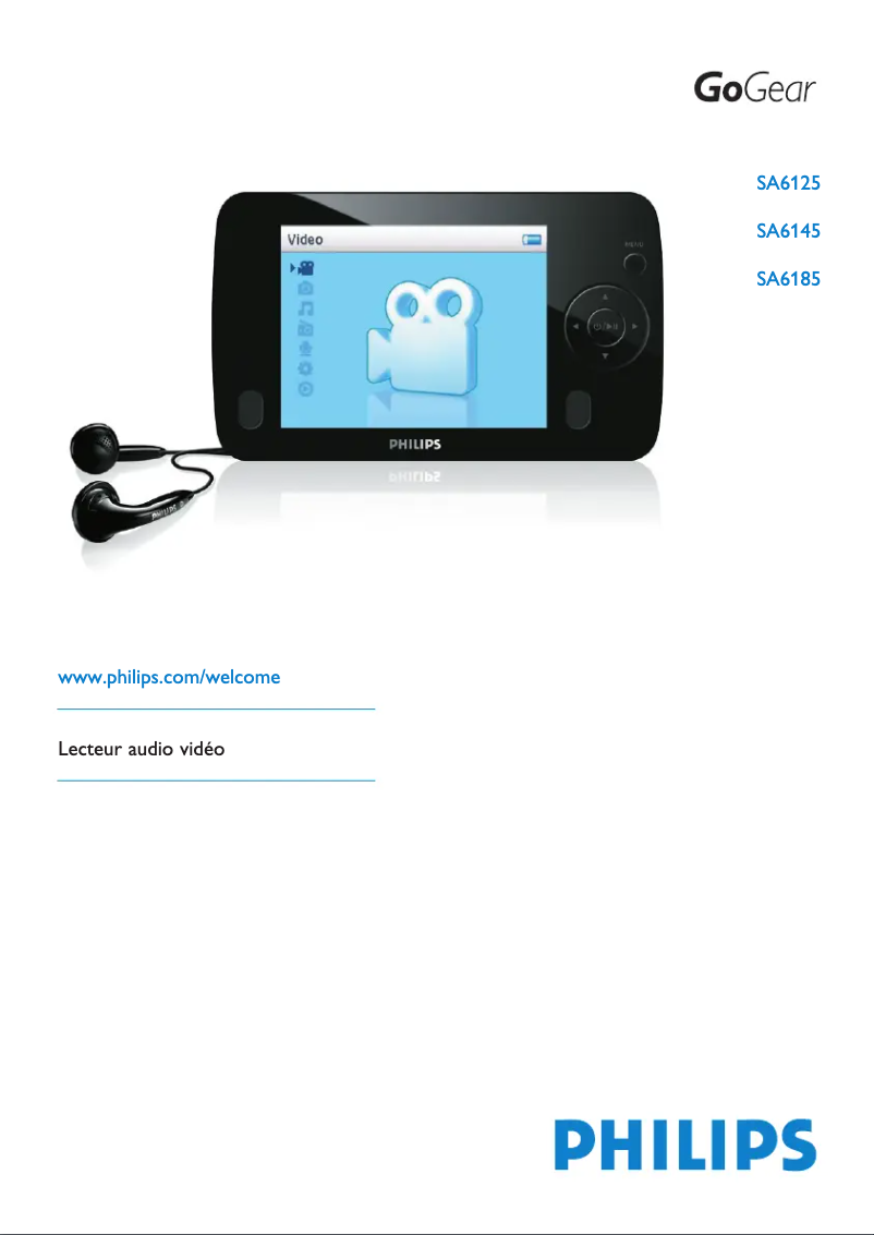 Image de la première page du manuel de l'appareil GoGear SA6145