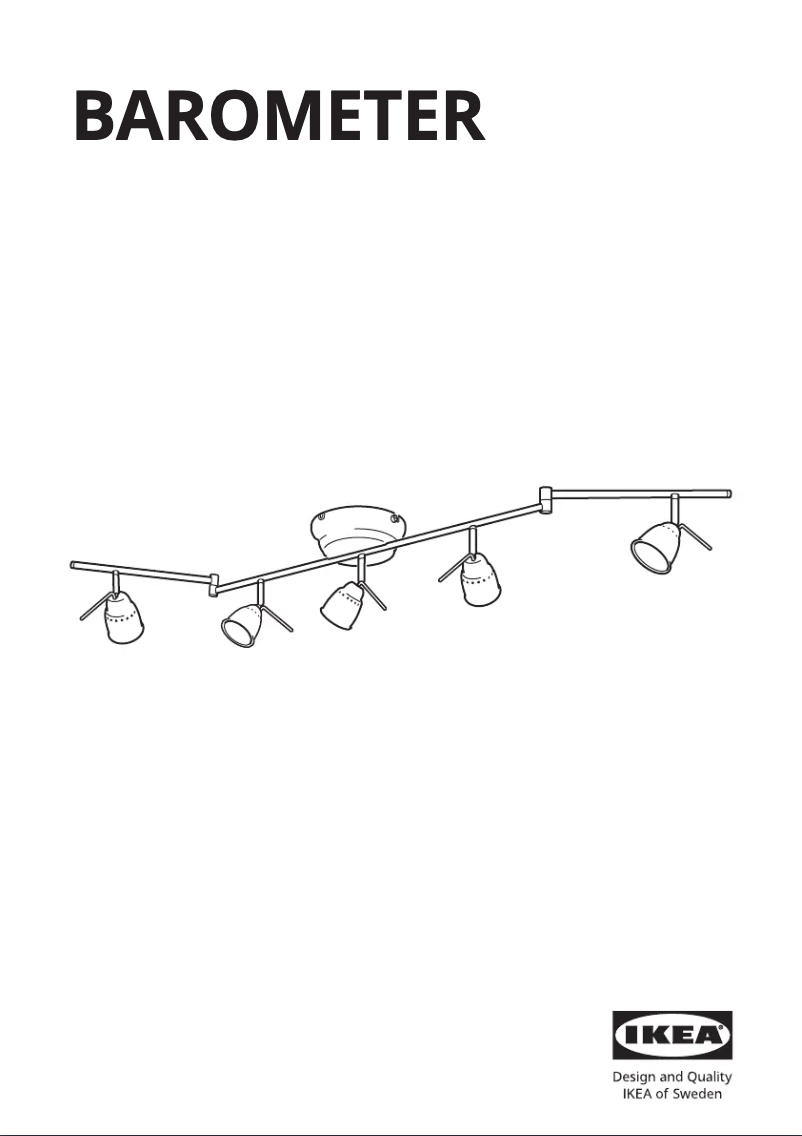 Page 1 de la notice Manuel utilisateur Ikea BAROMETER 603.646.34