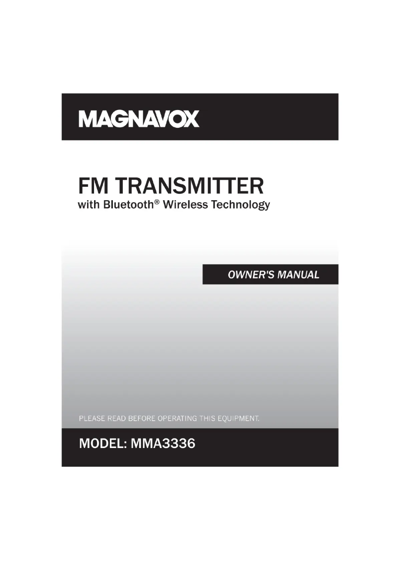 Image de la première page du manuel de l'appareil MMA3336