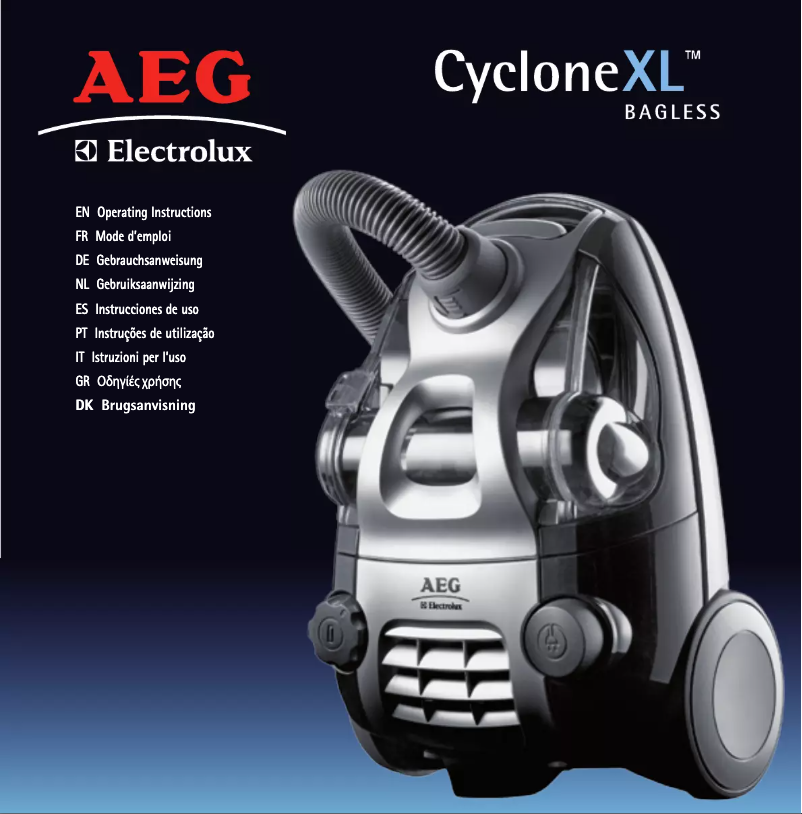 Página 1 del manual Manual de usuario AEG Cyclone XL ACX6206FB