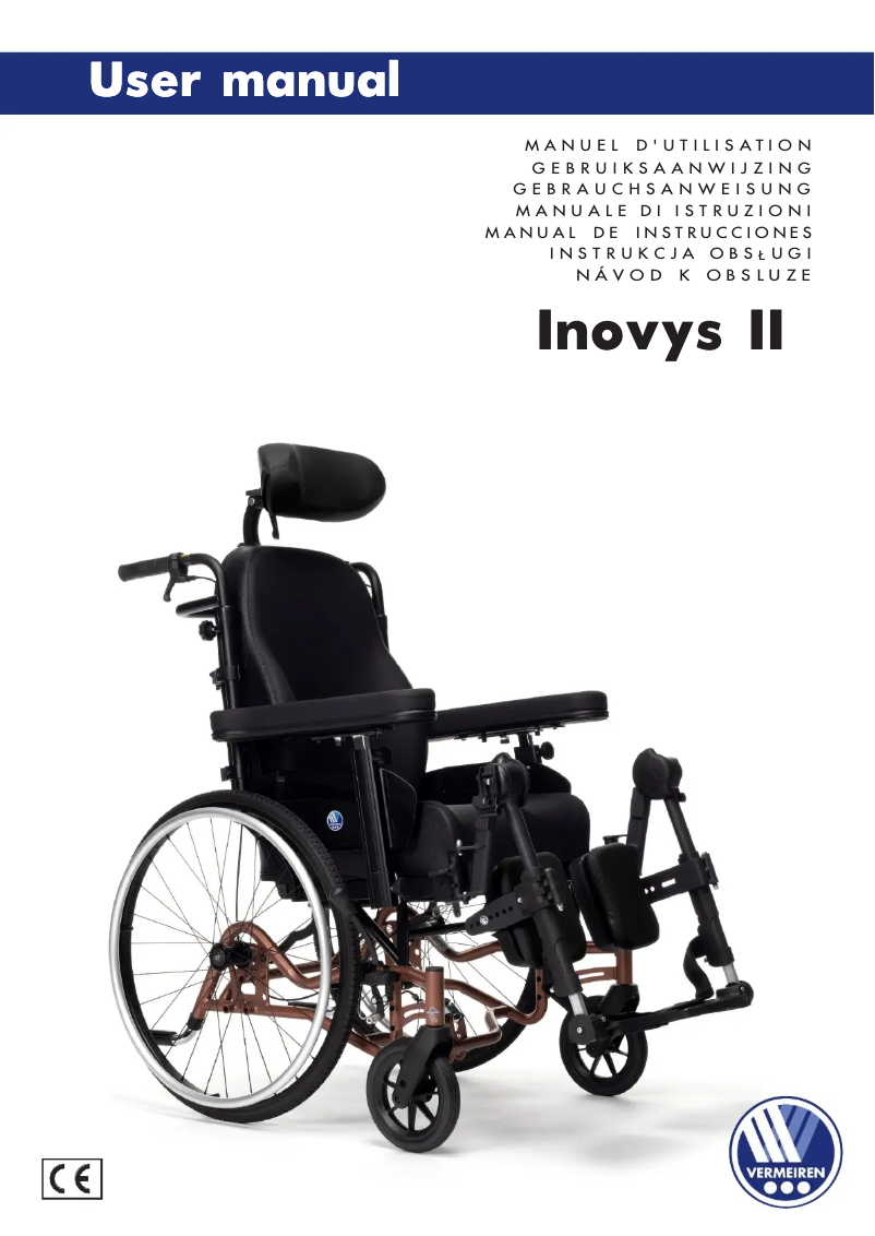 Page n°1 - Manuel utilisateur Vermeiren Inovys II