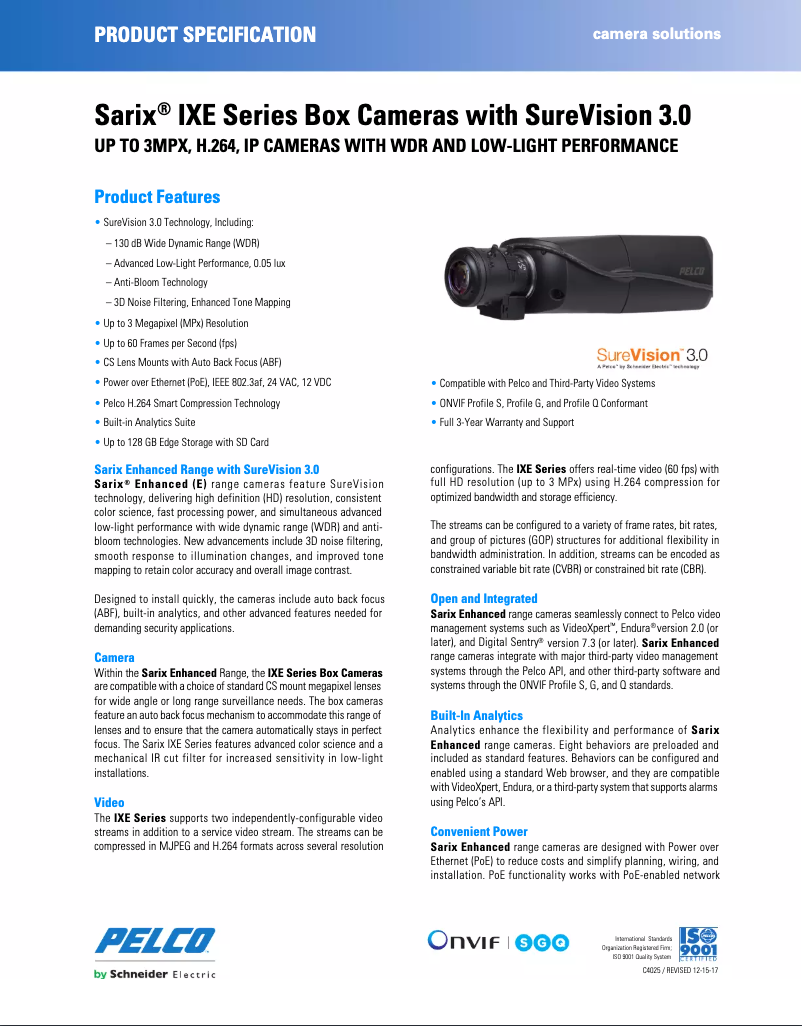 Image de la première page du manuel de l'appareil Sarix IXE22