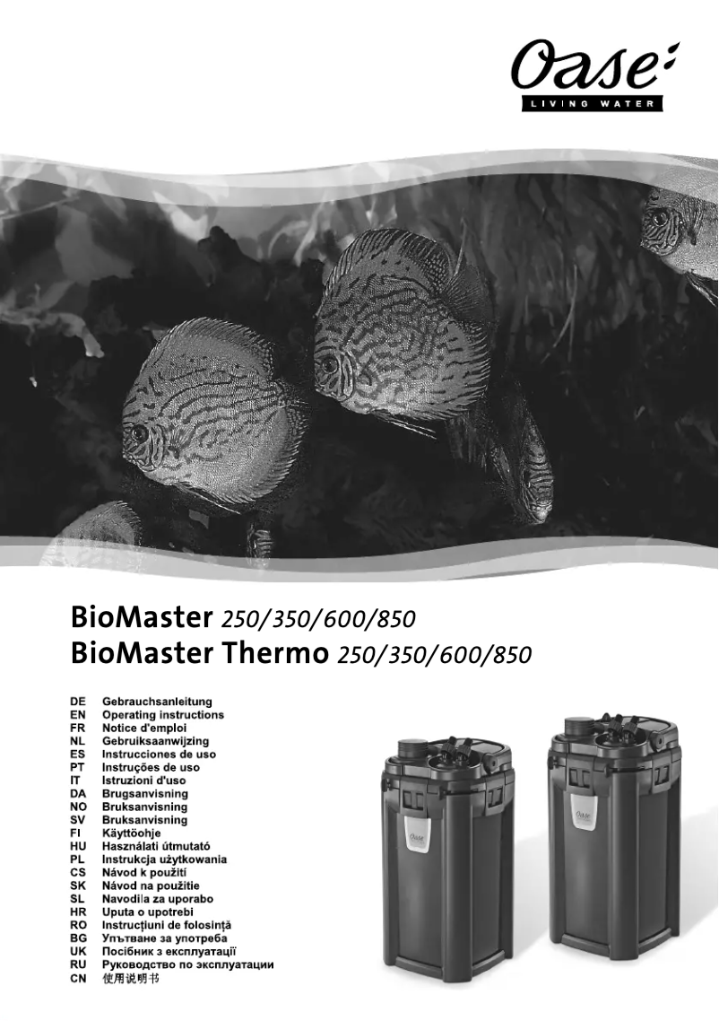 Image de la première page du manuel de l'appareil BioMaster 250