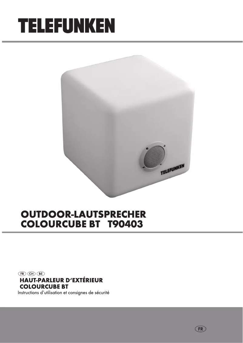 Page 1 de la notice Manuel utilisateur Telefunken T90403