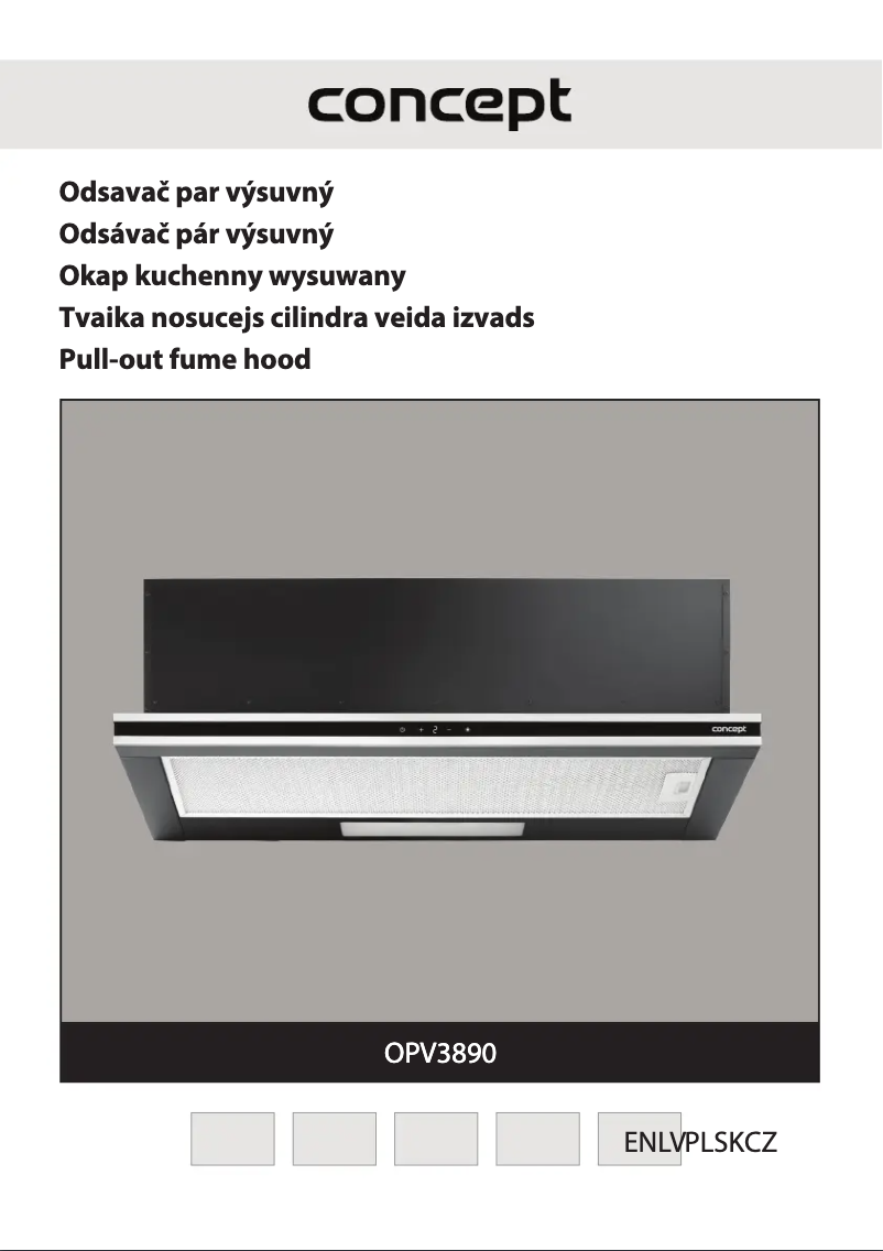 Page 1 de la notice Manuel utilisateur Concept OPV3890