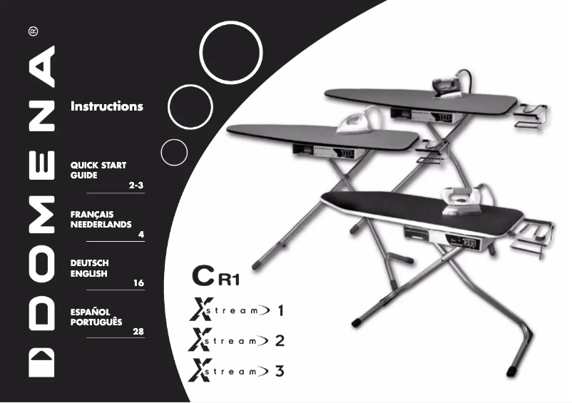 Page 1 de la notice Manuel utilisateur Domena Xstream 3