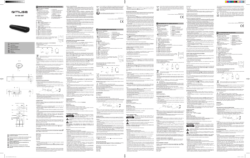 Page n°1 - Manuel utilisateur Muse M-1580 SBT