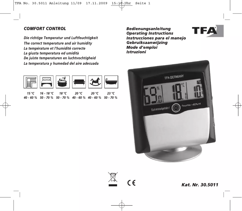 Página 1 del manual Manual de usuario TFA 30.5011