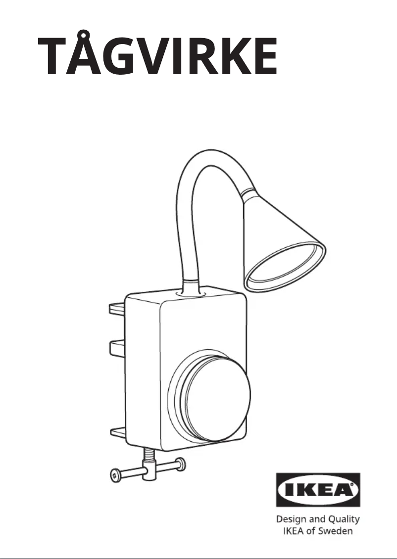 Page 1 de la notice Manuel utilisateur Ikea TÅGVIRKE 305.553.62
