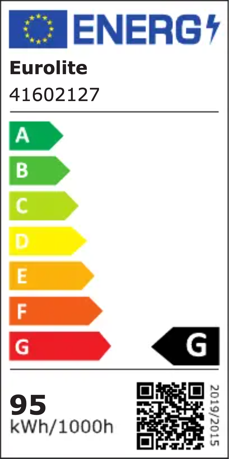 Page 1 de la notice Label énergétique Eurolite LED THA-100F MK2