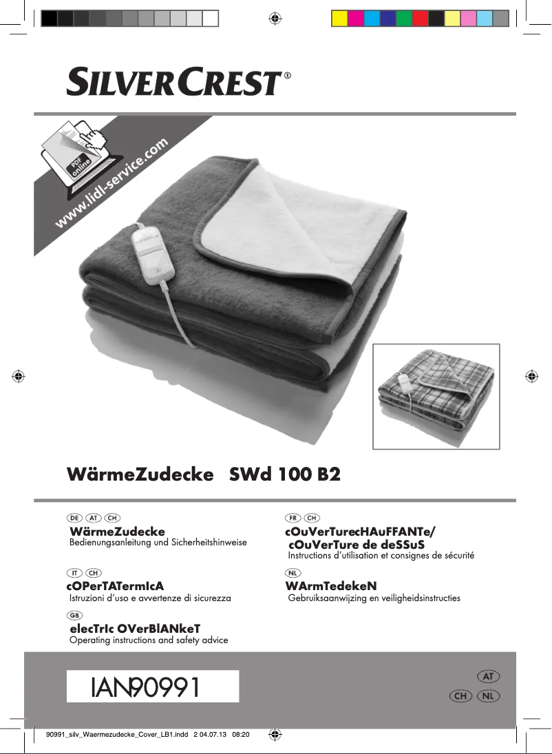 Page n°1 - Manuel utilisateur SilverCrest SWD 100 B2