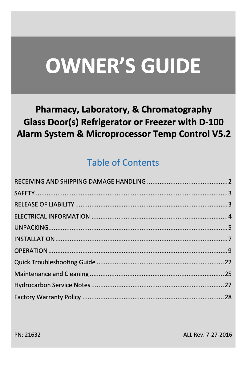 Image de la première page du manuel de l'appareil ABT-MFP-22-C