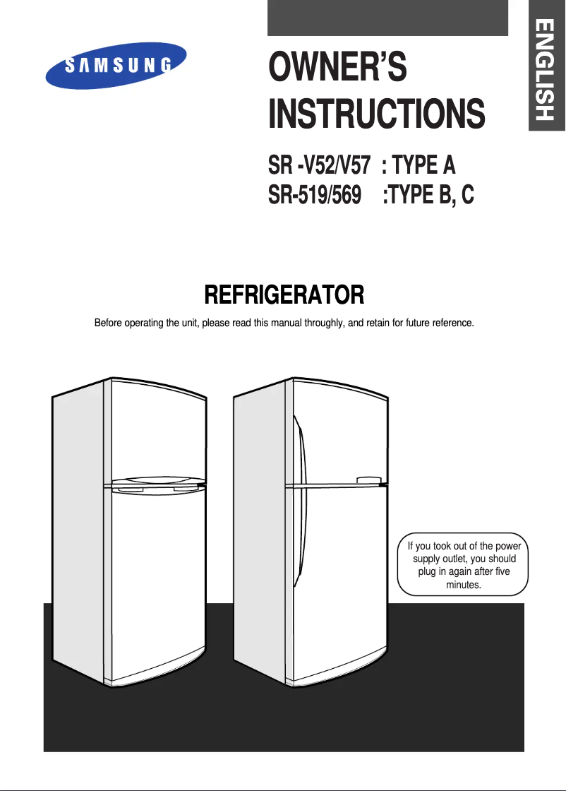 Page n°1 - Manuel utilisateur Samsung SRS5750MH