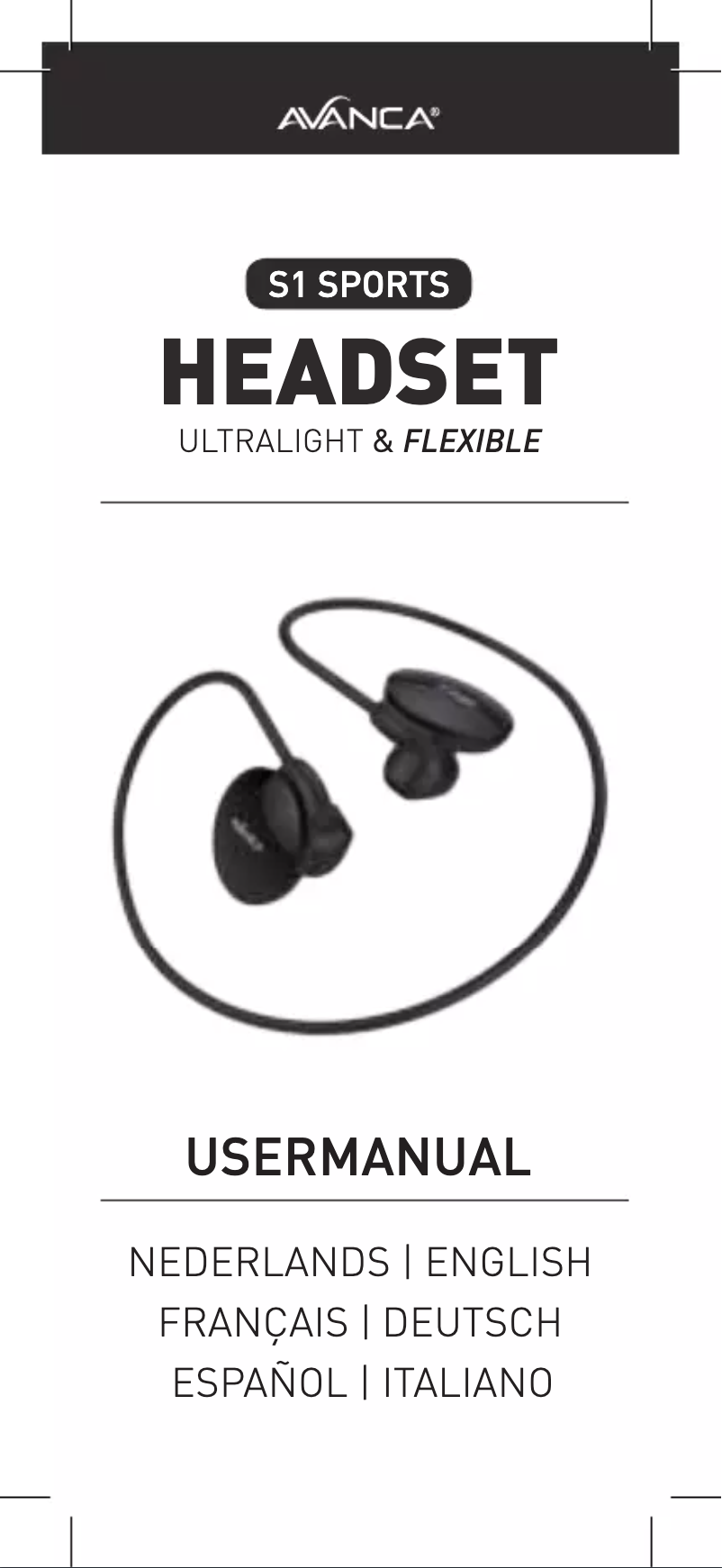 Image de la première page du manuel de l'appareil S1 Sports