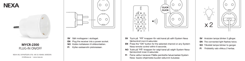 Image de la première page du manuel de l'appareil MYCR-2300