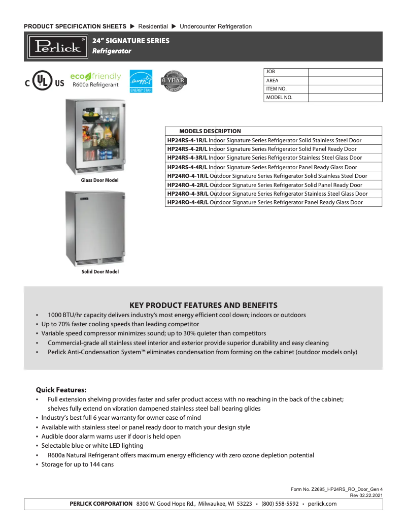 Image de la première page du manuel de l'appareil HP24RO-4-3L