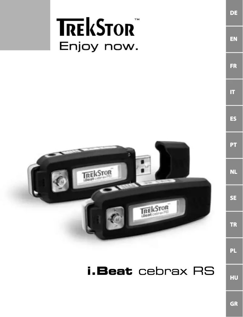 Page 1 of the manual User Manual TrekStor I.Beat cebrax RS