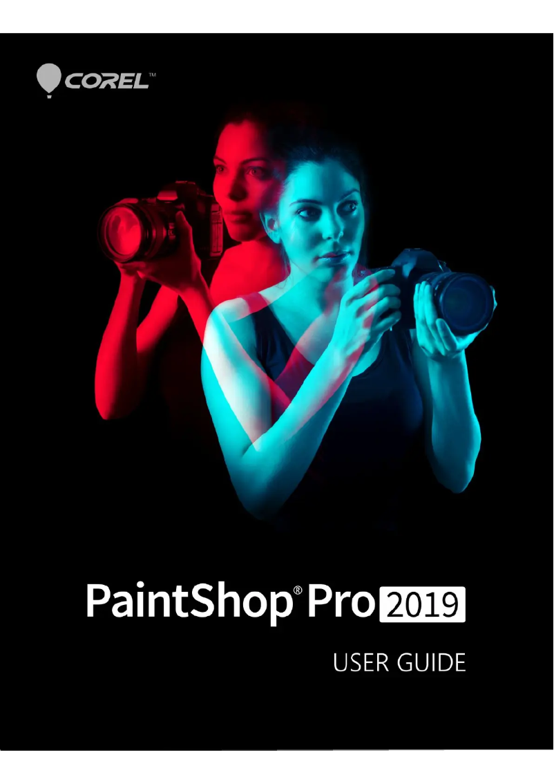 Image de la première page du manuel de l'appareil PaintShop Pro 2019