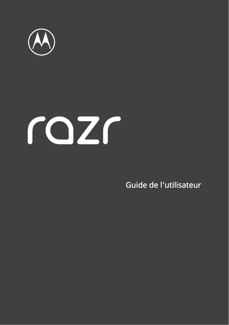 Page n°1 - Manuel utilisateur Motorola RAZR