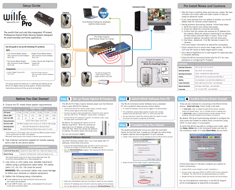 Image de la première page du manuel de l'appareil WLPB-100