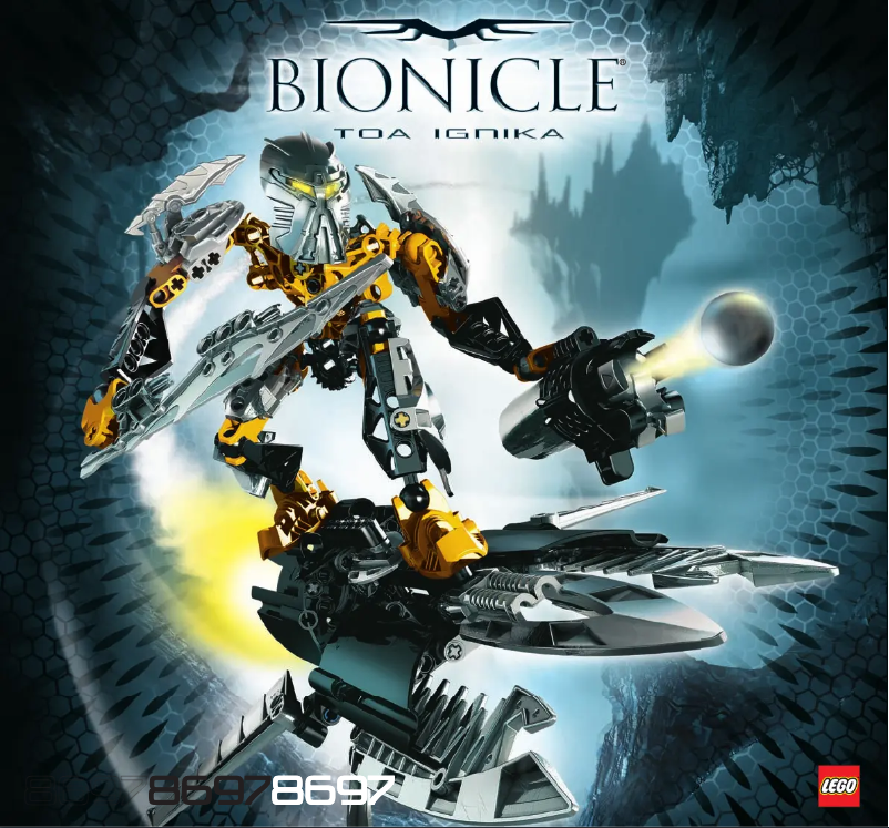 Page 1 de la notice Manuel utilisateur Lego Bionicle 8697