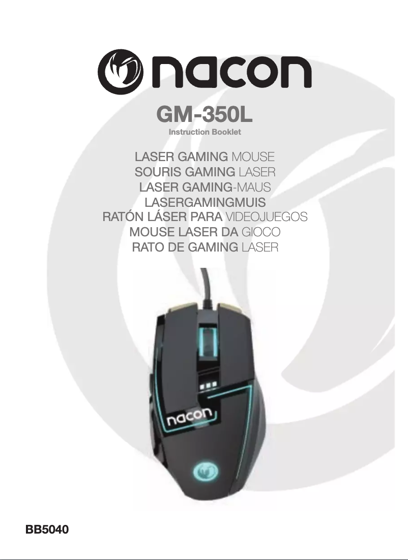 Page 1 de la notice Manuel utilisateur NACON GM-350L