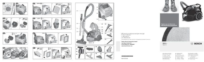Page 1 de la notice Manuel utilisateur Bosch Runn´n BGS4SIL73