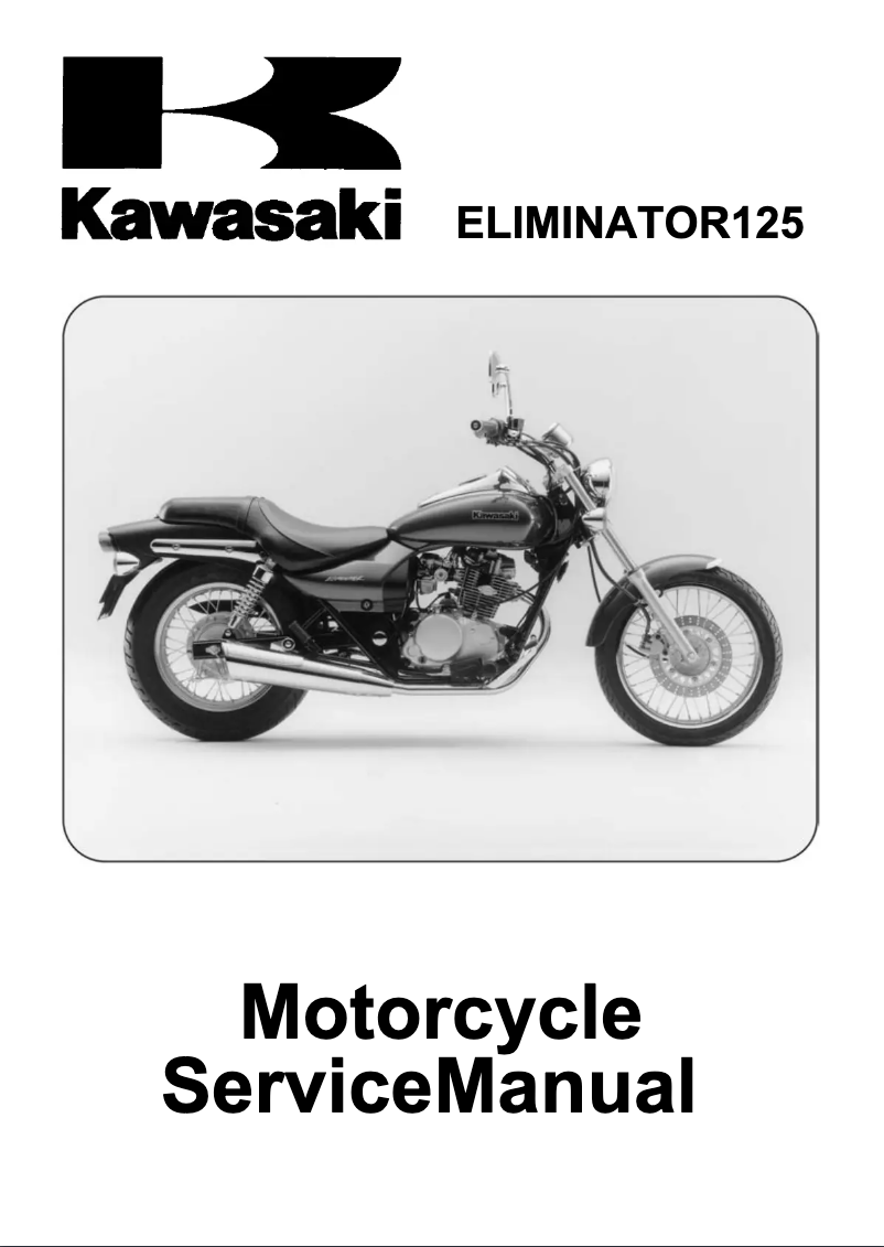 Page n°1 - Manuel utilisateur Mitsubishi Eliminator 125 (1999)