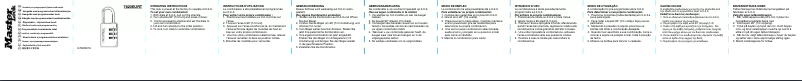 Page 1 de la notice Manuel utilisateur Master Lock 7620EURT