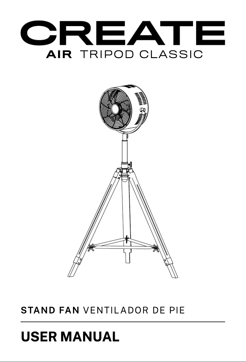 Page 1 de la notice Manuel utilisateur Create AIR TRIPOD CLASSIC