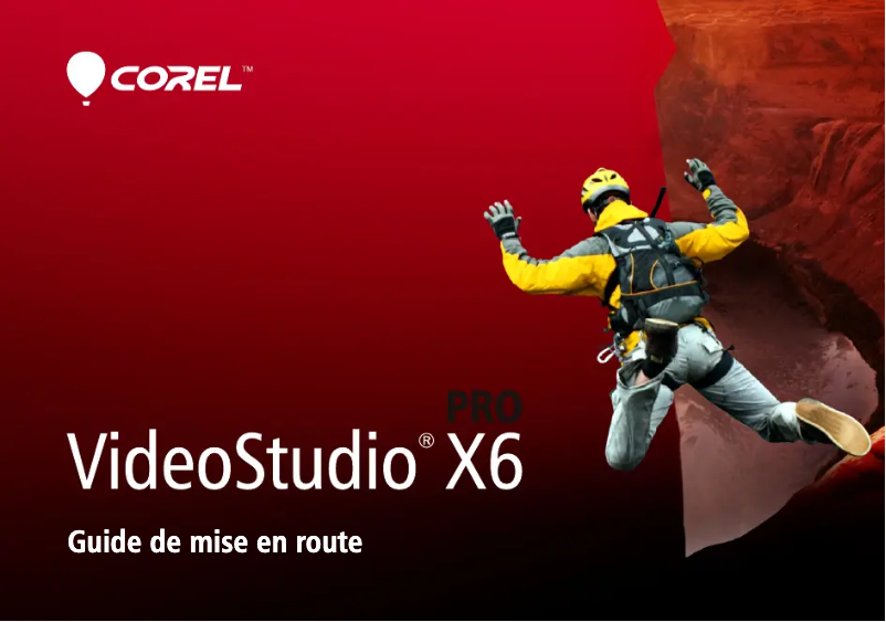 Image de la première page du manuel de l'appareil VideoStudio Pro X6
