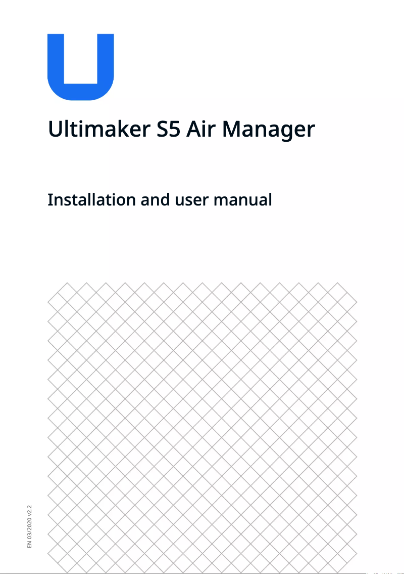 Page n°1 - Manuel utilisateur Ultimaker S5 Air Manager