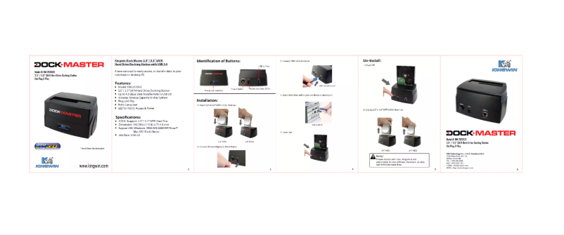 Image de la première page du manuel de l'appareil DM-2535U3