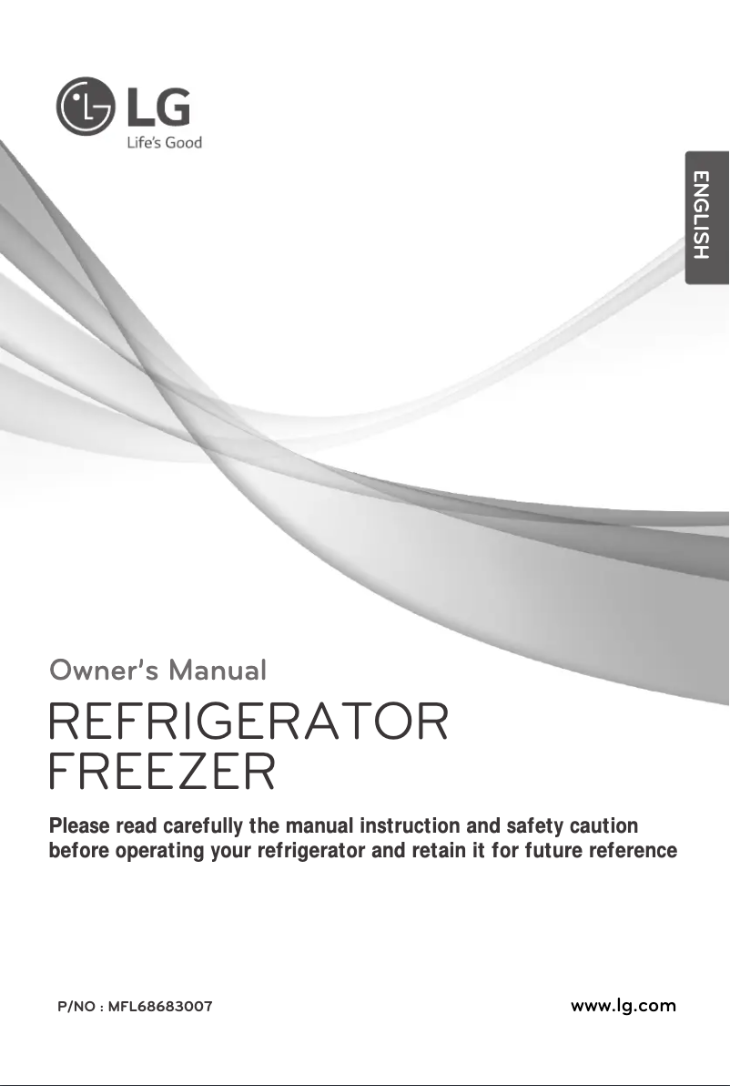 Page 1 de la notice Manuel utilisateur LG GN-B462SQCR