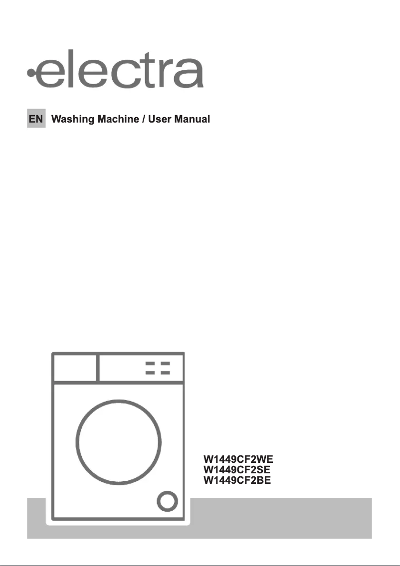 Page n°1 - Manuel utilisateur Electra W1449CF2BE