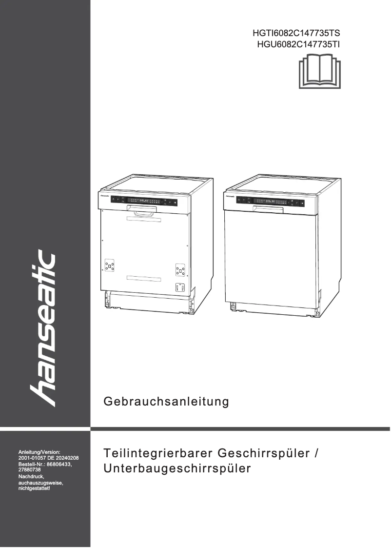 Imagen de la primera página del manual del dispositivo HGU6082C147735TI