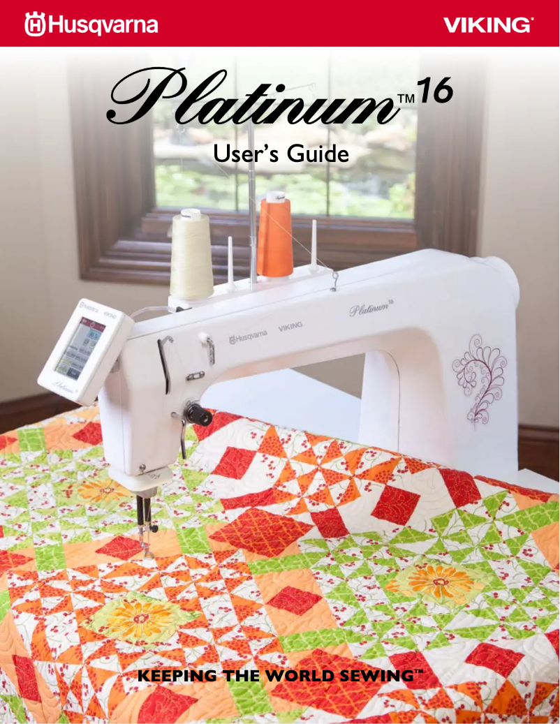 Page n°1 - Manuel utilisateur Husqvarna-Viking Platinum 16