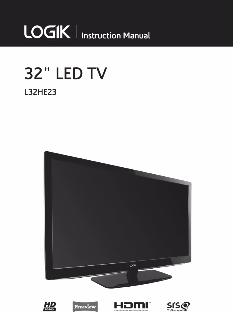 Page 1 de la notice Manuel utilisateur Logik L32HE23