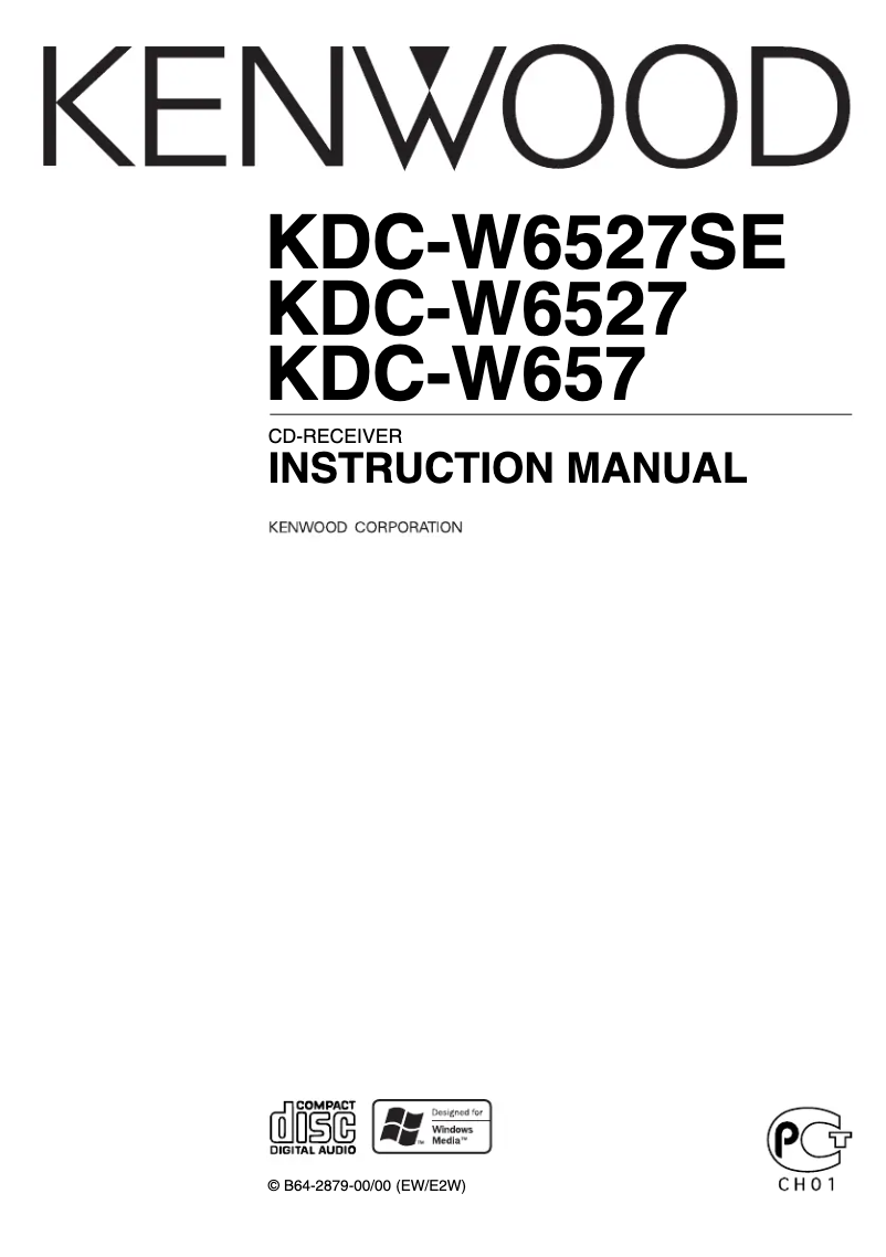 Page 1 de la notice Manuel utilisateur Kenwood KDC-W6527