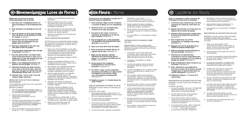 Page 1 de la notice Manuel utilisateur Jumbo Flower Lights