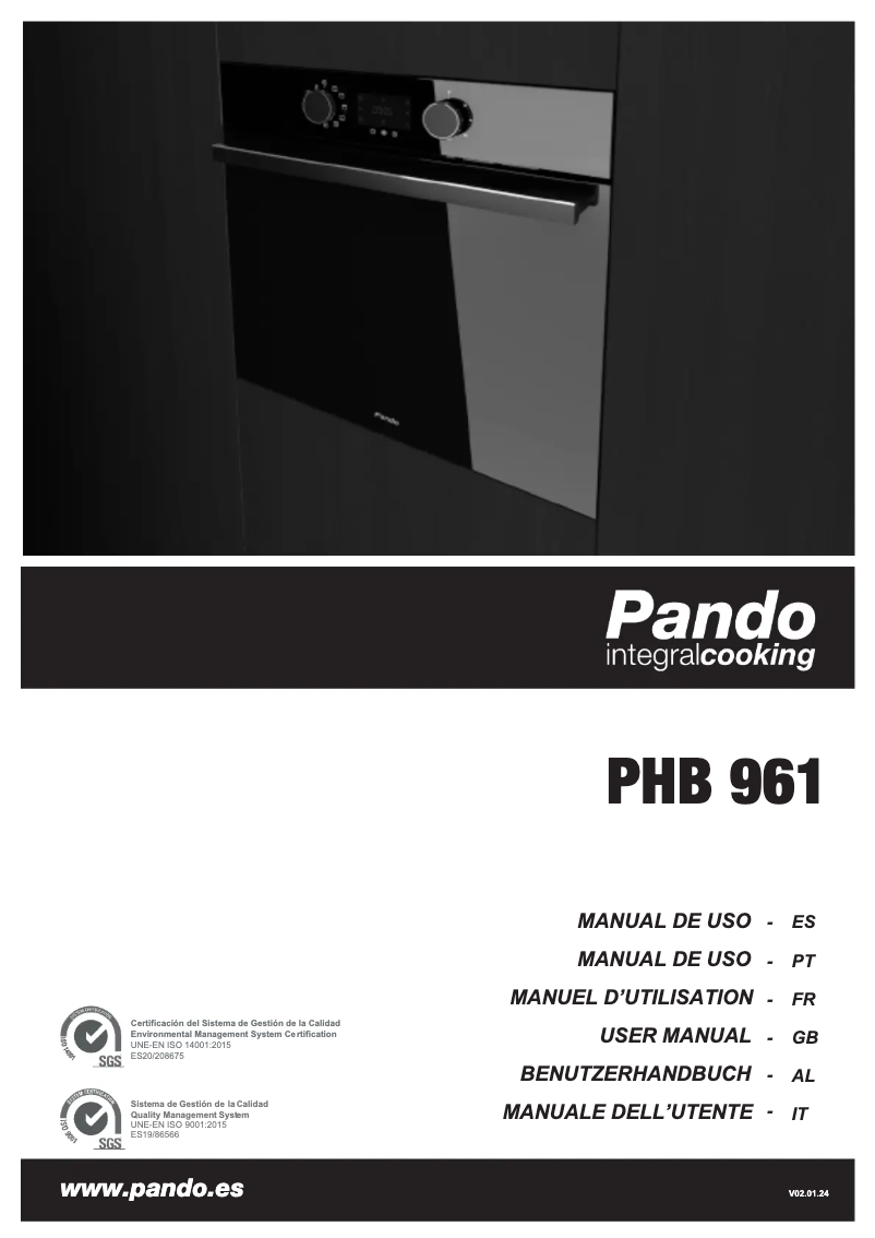 Page 1 de la notice Guide d'installation Pando PHB-961